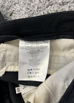 Moncler жіночі класичні чорні приталені штани  малого розміру 9