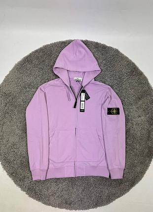 Зип-худи stone island лиловый
