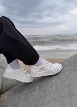 🌺кросівки білі шкіряні 2