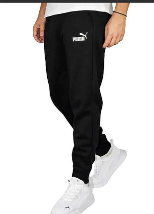 Штаны спортивные puma essentials logo 586714 01. спортивные штаны puma размер xs