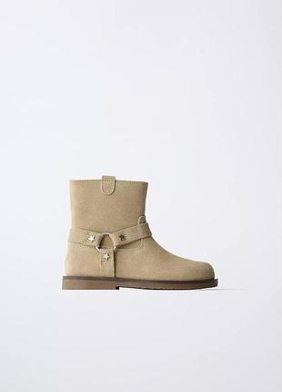 Шкіряні чобітки zara 2