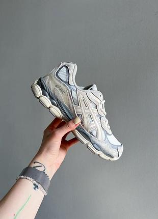 Asics gel-nyc beige grey white
