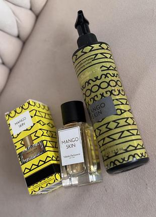Набір 2в1 парфуми+лосьйон для тіла mango skin🥭шлейфовий аромат парфюм з манговим ароматом