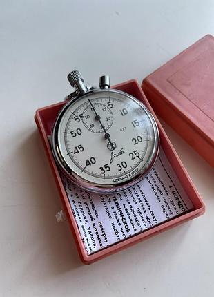 Секундомір агат, ссер, механічний, робочий, з коробкою та талоном