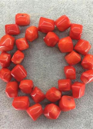 Намистини корал оранж