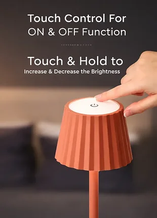 Лампа настольная аккумуляторная cozy в скандинавском стиле, 5 вт 5200ma, розовая