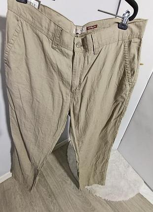 Брюки р. 42 коттон лен