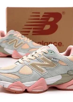 Жіночі кросівки new balance 9060 сіро-рожеві