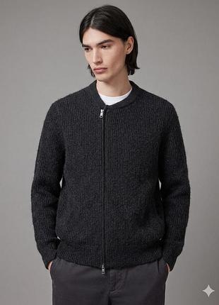 Легка вʼязана куртка бомбер allsaints