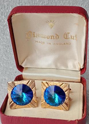 Винтажный запонки diamond cut