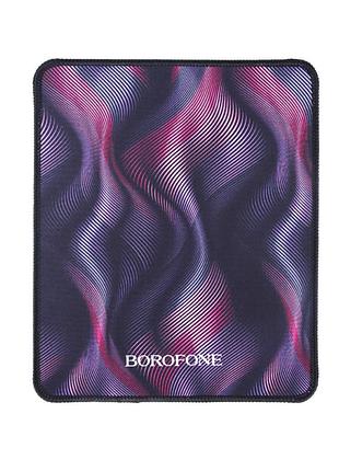 Коврик для мышки borofone bg12 illustrious (200*240mm) черный/цветной
