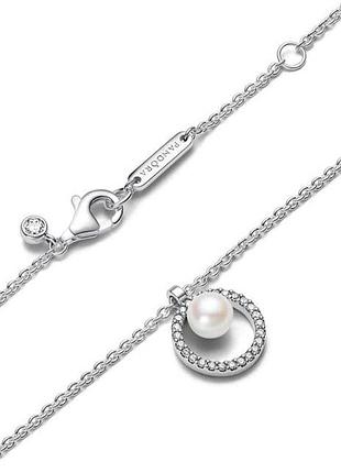 Підвіска перлина та паве, в стилі pandora | s925