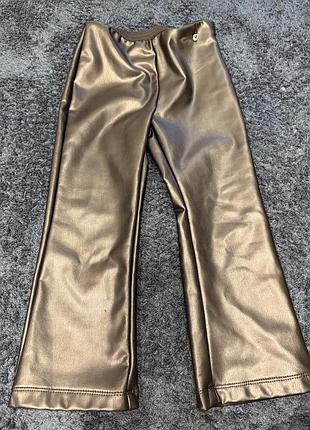 Кожанные брюки для девочки