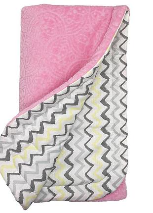 Плед детский мс 110612-14 трикотаж, розовый 78 х 90 см