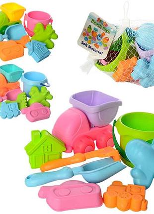 Детский игровой набор для песочницы 858-5 с машинкой