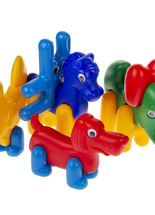 Детский конструктор-пазл "зоо-логика": зверюшки 1647 из 13 деталей