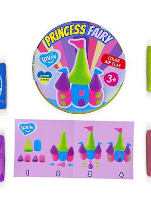 Набор для лепки с воздушным пластилином princess fairy тм lovin 70138 castle