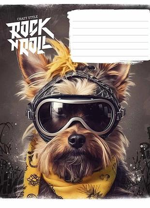 Тетрадь ученическая "rock star" 012-3277l-4 в линию, 12 листов