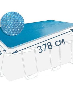Теплосберегающее покрытие (солярная пленка) для бассейна intex 28028, 378-186 см