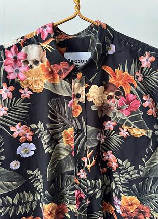 Шикарная гавайская рубашка reason, размер l - xl