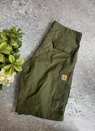 Преміальні чоловічі шорти карго хакі carhartt 34 (оригінал)