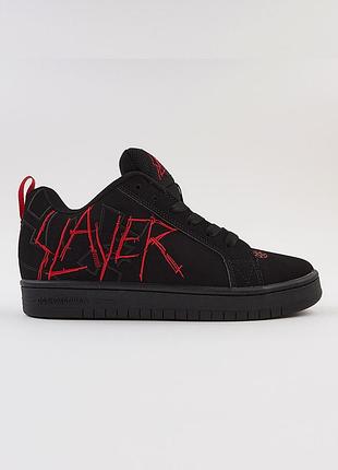 Кроссовки dc x slayer court graffik black red