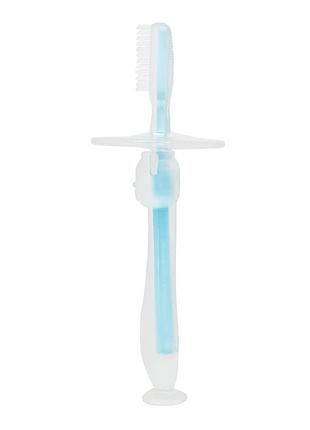 Силиконовая зубная щетка mumlove mgz-0707(blue) с ограничителем
