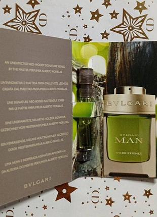 Пробник bvlgari man wood essence eau de parfum