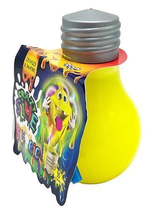 Вязкая масса лампочка fluoric "crazy slime" slm-07-01u светится в темноте желтый