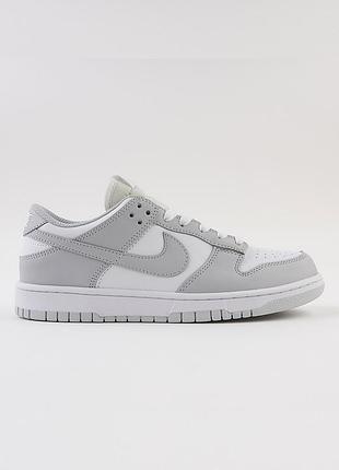 Кроссовки nike sb dunk low white/gray