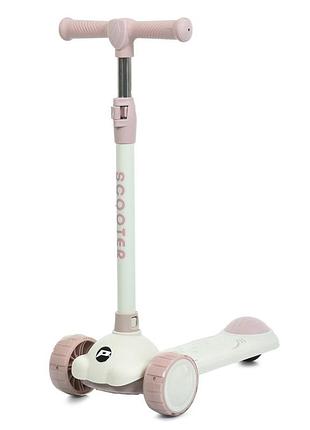 Самокат дитячий триколісний jr3-129-p, колеса зі світлом