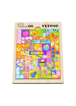 Розвиваюча дерев'яна іграшка "тетріс солодощі" puz-22923