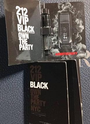 Пробник carolina herrera 212 vip black 1.5мл