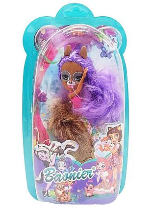 Детская игрушечная кукла "baobier" jj8572-17(violet) 15 см, шарнирная