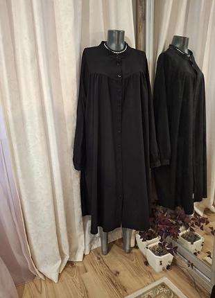 Комфортное с карманами платье 👗 рубашка большого размера