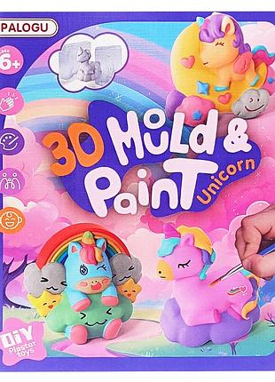 Набор для творчества гипсовая раскраска "unicorn" s138-34(unicorn) гипс, формы, краски