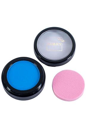 Детские пудровые мелки для волос t11916 со спонжем, голубой