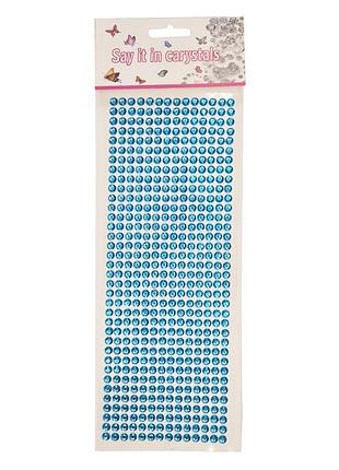 Наклейки декоративні xy-004(light-blue) на планшеті 504 шт