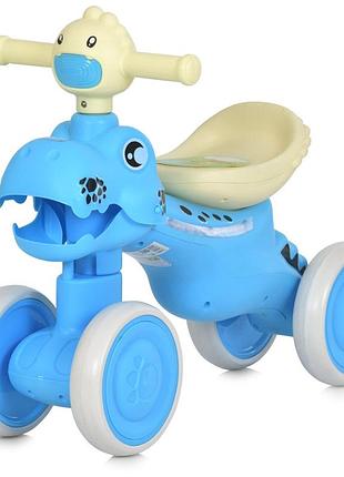 Детская каталка-толокар m 6025e-4 голубой, до 25 кг