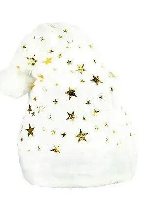 Шапка новорічна "санта-клауса" 6241-22(gold) блискуча