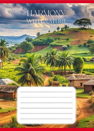 Тетрадь общая "гармония с природой" 060-610277k-3 в клеточку, 60 листов