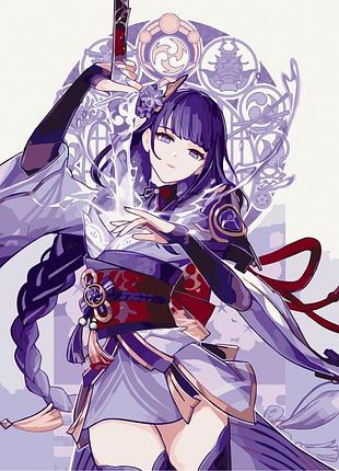 Картина за номерами без підрамника "райден шьоґун" 16064-acnf 40х50 см