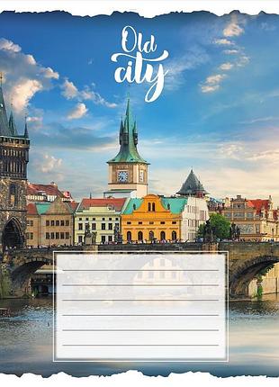 Тетрадь общая "старый город" 096-630039k-5 в клеточку, 96 листов