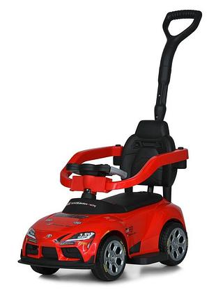 Детская каталка-толокар 2 в 1 m 6129el-3 с родительской ручкой