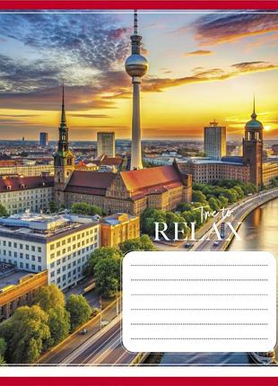 Зошит загальний "міста в вогнях" 096-630107k-3 в клітинку, 96 аркушів (959063)