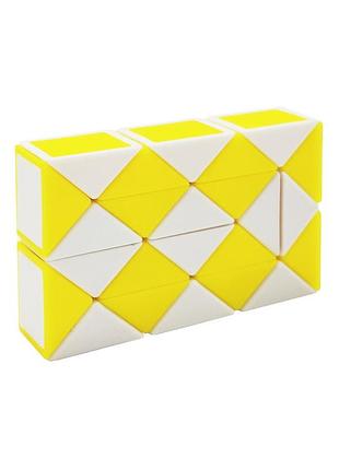 Игра-головоломка "змейка рубика" 192(yellow), желтый