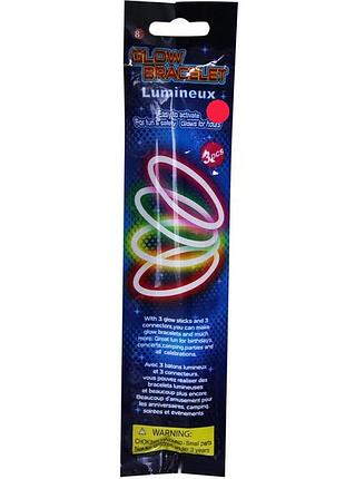 Неоновий браслет 3 в 1 pr908(red) 6 годин світла