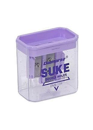 Точилка двойная daimarse dms-109(violet) фиолетовый, 4,8х5х3 см