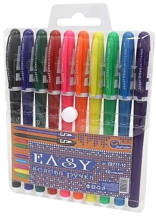 Набір гелевих ручок eb777-10 в наборі 10 кольорів