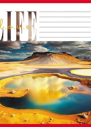 Зошит загальний "люблю життя" 060-959062l-4 в лінію, 60 аркушів